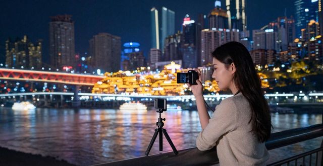 Chongqing Yangtze River night view_Chongqing Yangtze River night view_Chongqing Yangtze River night view