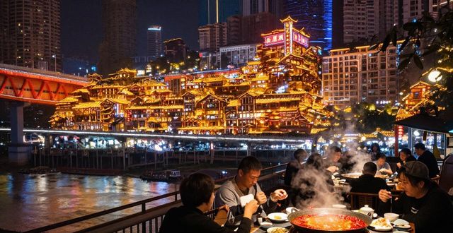 Chongqing Hongya Cave night view_Chongqing Hongya Cave night view_Chongqing Hongya Cave night view