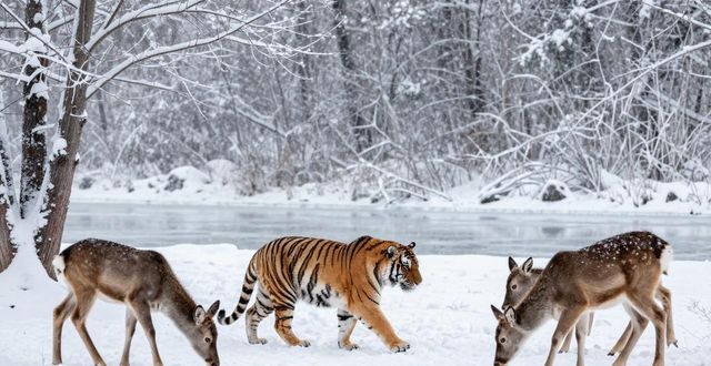 Harbin winter wildlife view_Harbin winter wildlife view_Harbin winter wildlife view