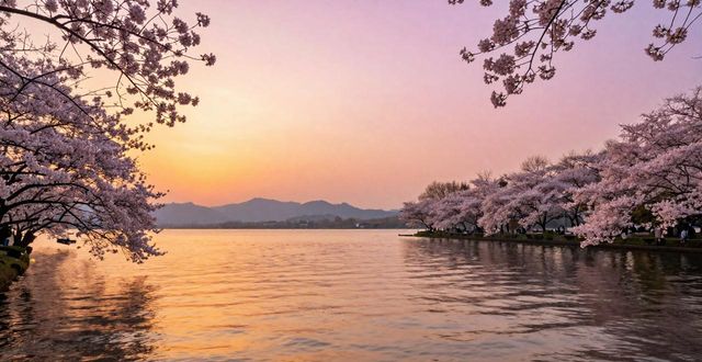 West Lake evening view_West Lake evening view_West Lake evening view