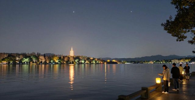 West Lake evening view_West Lake evening view_West Lake evening view