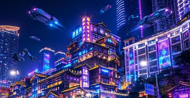 Cyberpunk cityscape photography in Chongqing_Cyberpunk cityscape photography in Chongqing_Cyberpunk cityscape photography in Chongqing