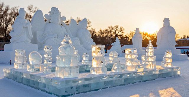 Harbin ice lanterns winter wonderland_Harbin ice lanterns winter wonderland_Harbin ice lanterns winter wonderland