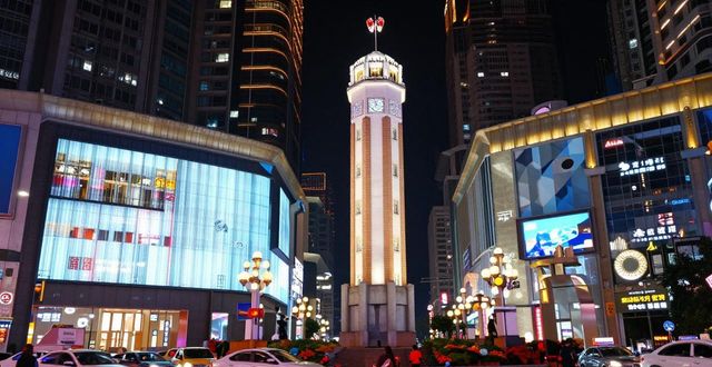 Chongqing Jiefangbei at night_Chongqing Jiefangbei at night_Chongqing Jiefangbei at night