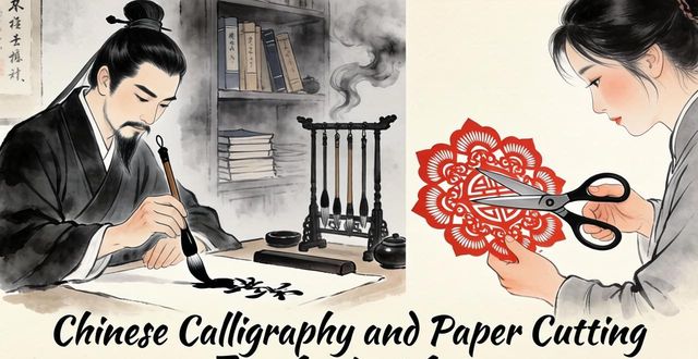 Chinese calligraphy & paper cutting_Chinese calligraphy & paper cutting_Chinese calligraphy & paper cutting