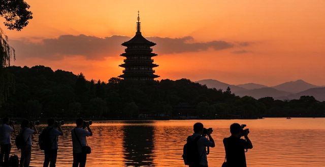 West Lake evening view_West Lake evening view_West Lake evening view