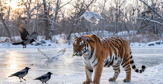 Harbin winter wildlife view_Harbin winter wildlife view_Harbin winter wildlife view
