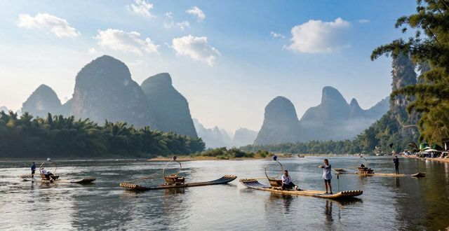 Li River bamboo rafts_Li River bamboo rafts_Li River bamboo rafts