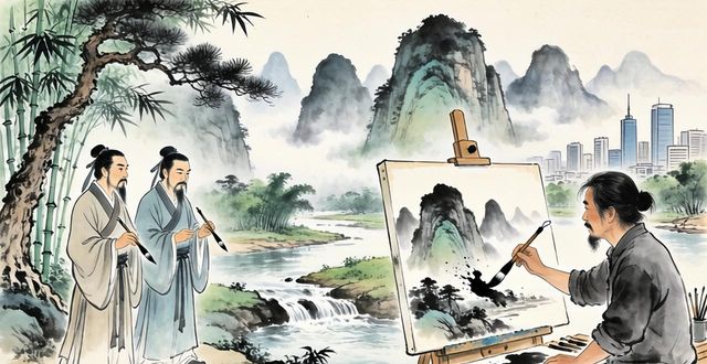 Guilin landscape painting_Guilin landscape painting_Guilin landscape painting