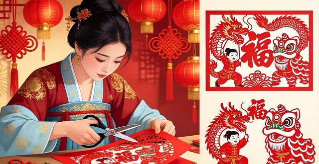 Chinese calligraphy & paper cutting_Chinese calligraphy & paper cutting_Chinese calligraphy & paper cutting