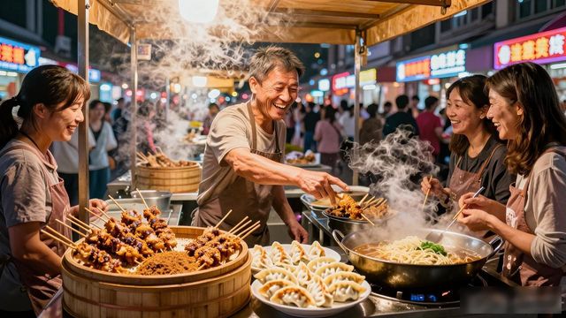 Street food stalls in China_Street food stalls in China_Street food stalls in China