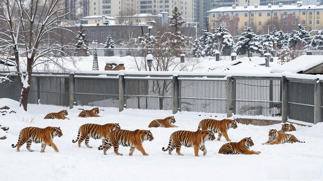 Harbin winter wildlife view_Harbin winter wildlife view_Harbin winter wildlife view