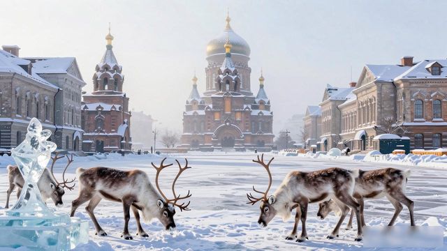 Harbin winter wildlife view_Harbin winter wildlife view_Harbin winter wildlife view