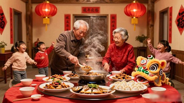 Spring Festival family reunion_Spring Festival family reunion_Spring Festival family reunion