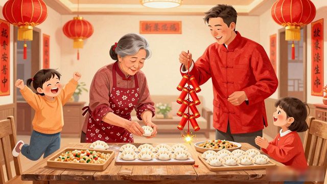 Spring Festival family reunion_Spring Festival family reunion_Spring Festival family reunion