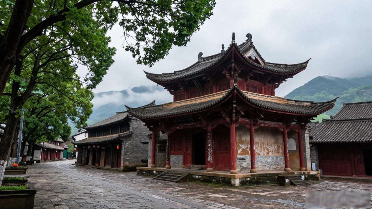 Old town temples in China_Old town temples in China_Old town temples in China
