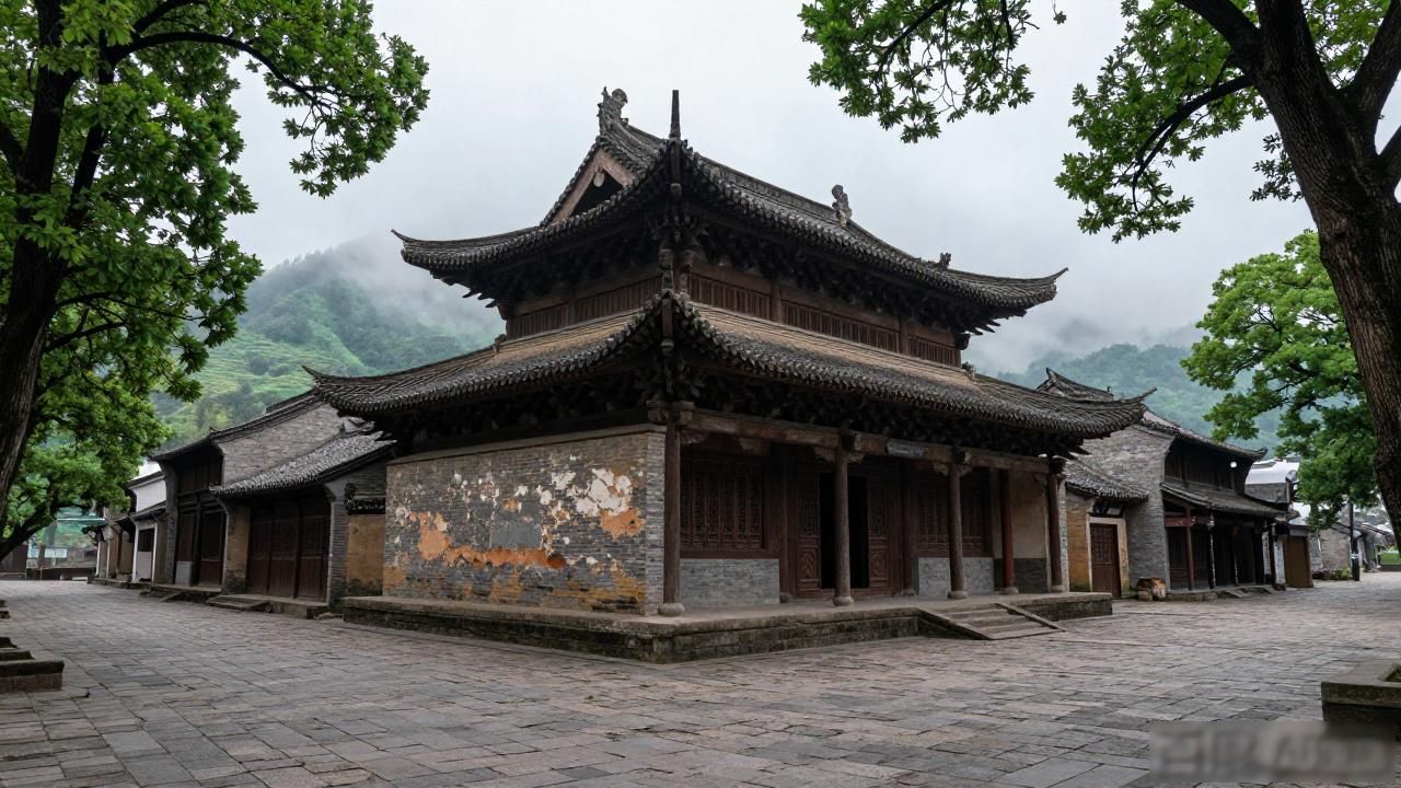 Old town temples in China_Old town temples in China_Old town temples in China