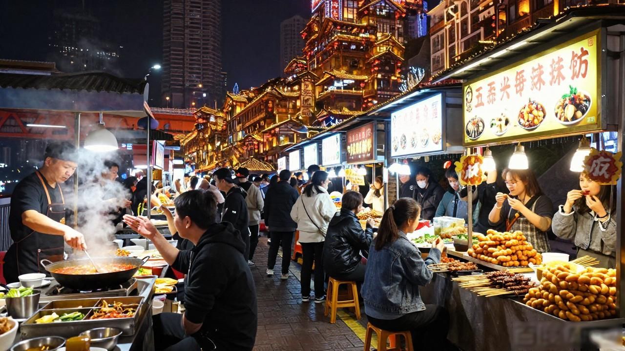 Chongqing night market_Chongqing night market_Chongqing night market