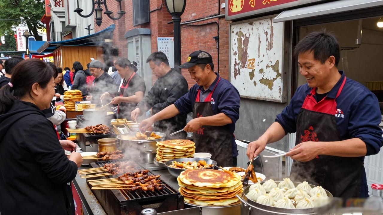 Street food in Chinese cities_Street food in Chinese cities_Street food in Chinese cities