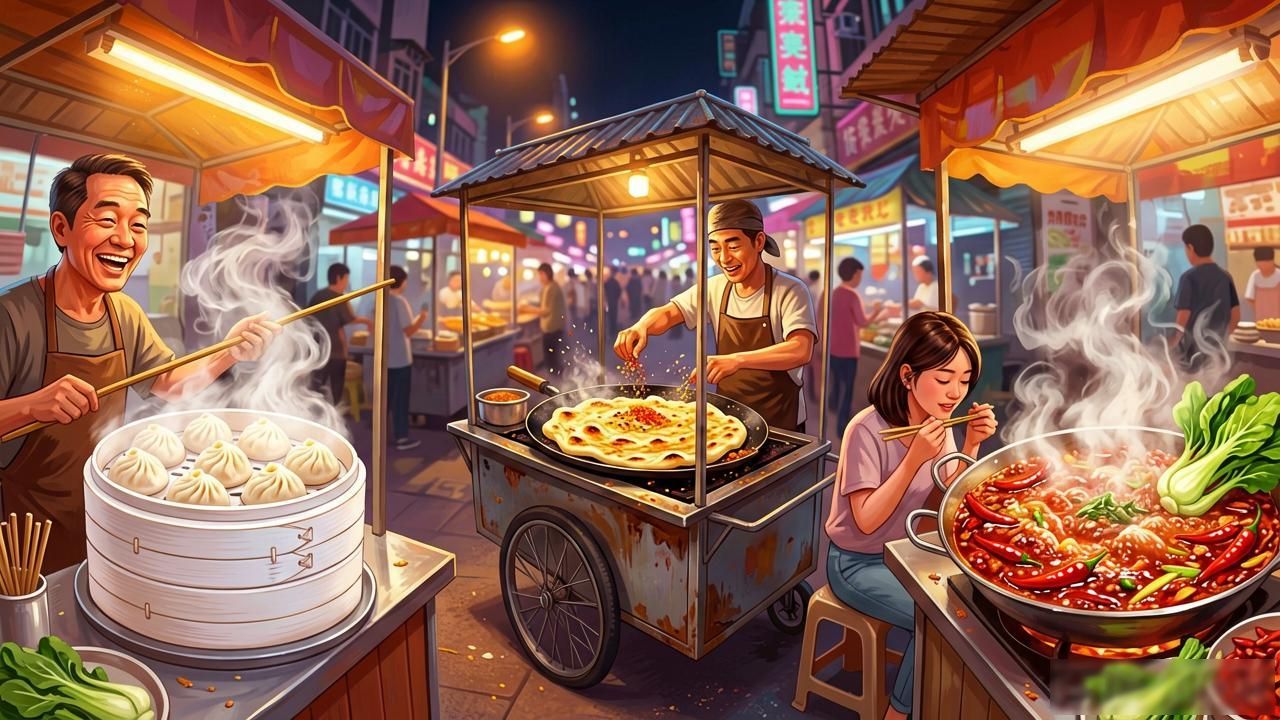 Street food in Chinese cities_Street food in Chinese cities_Street food in Chinese cities