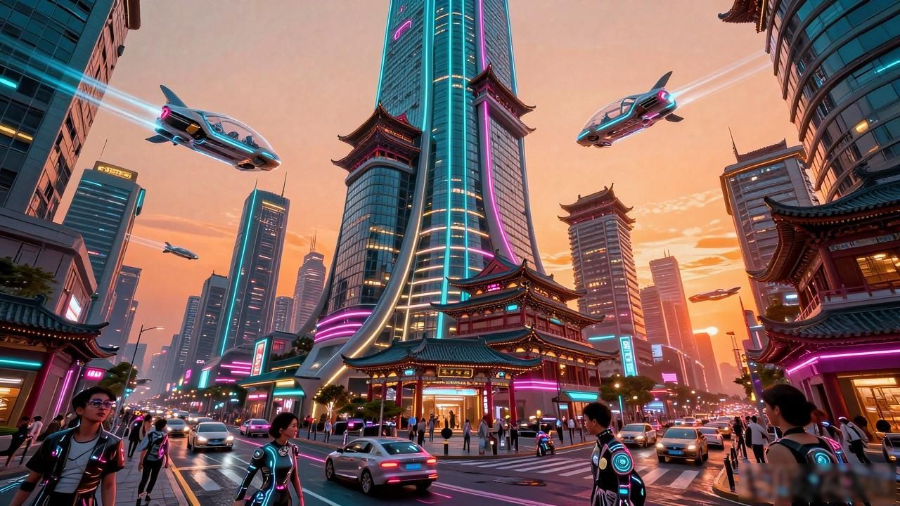 Cyberpunk city China_Cyberpunk city China_Cyberpunk city China