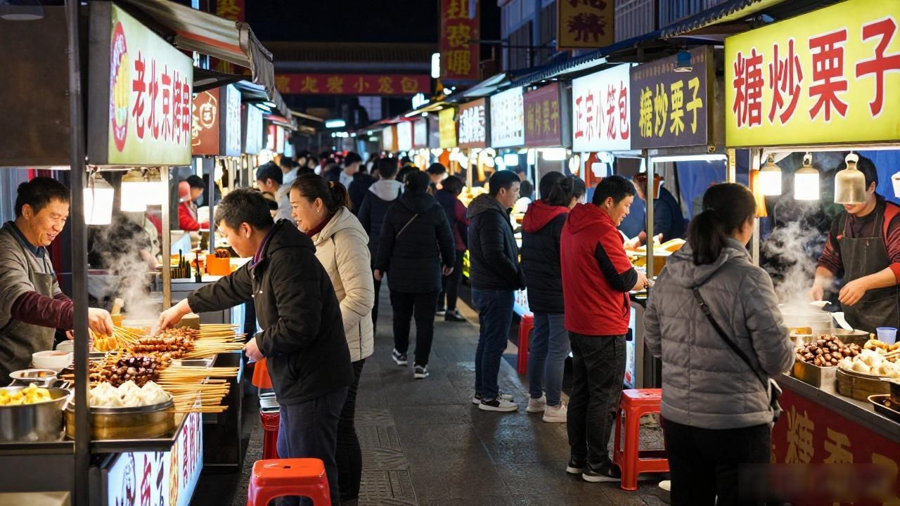 Chinese street food stalls_Chinese street food stalls_Chinese street food stalls