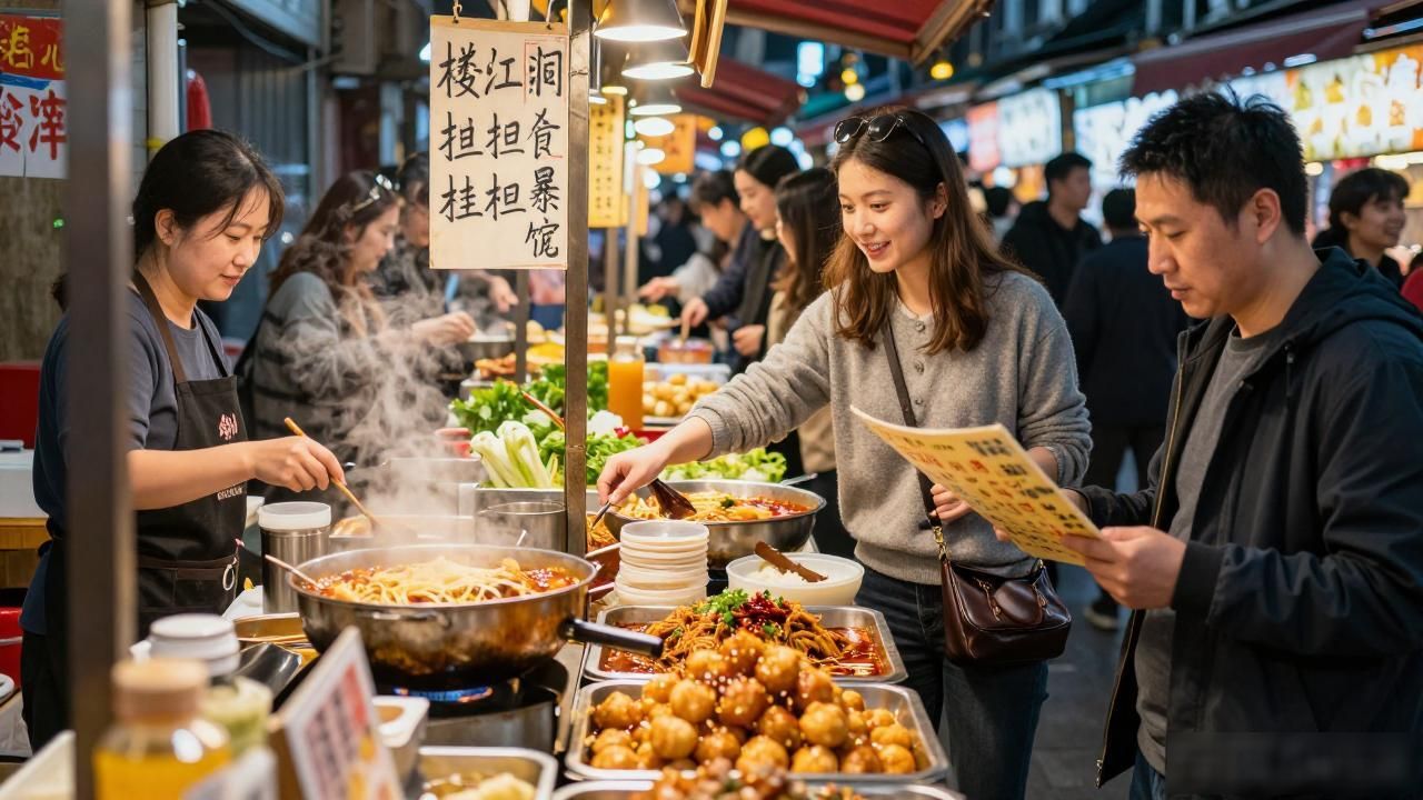 Chinese street food stalls_Chinese street food stalls_Chinese street food stalls