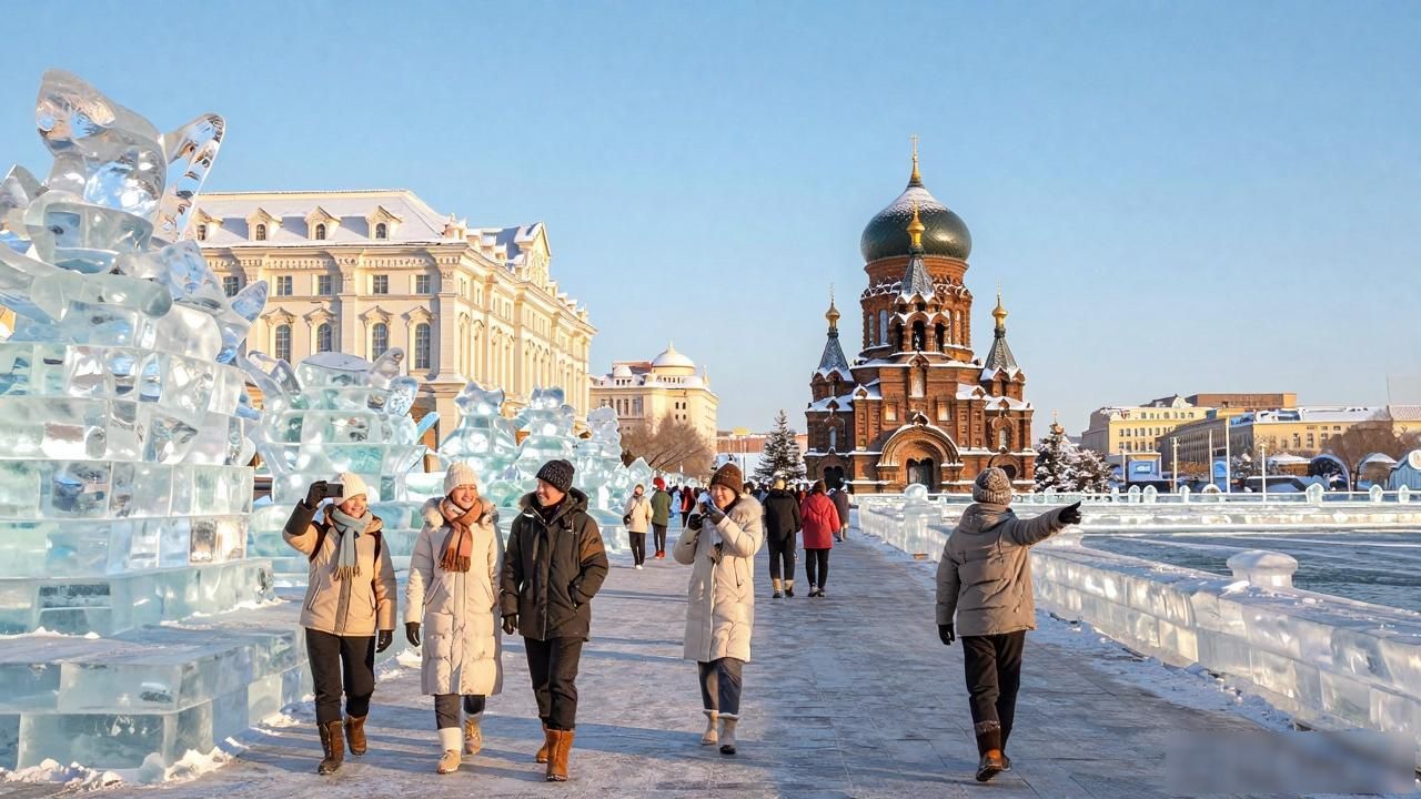 Harbin winter scenery_Harbin winter scenery_Harbin winter scenery