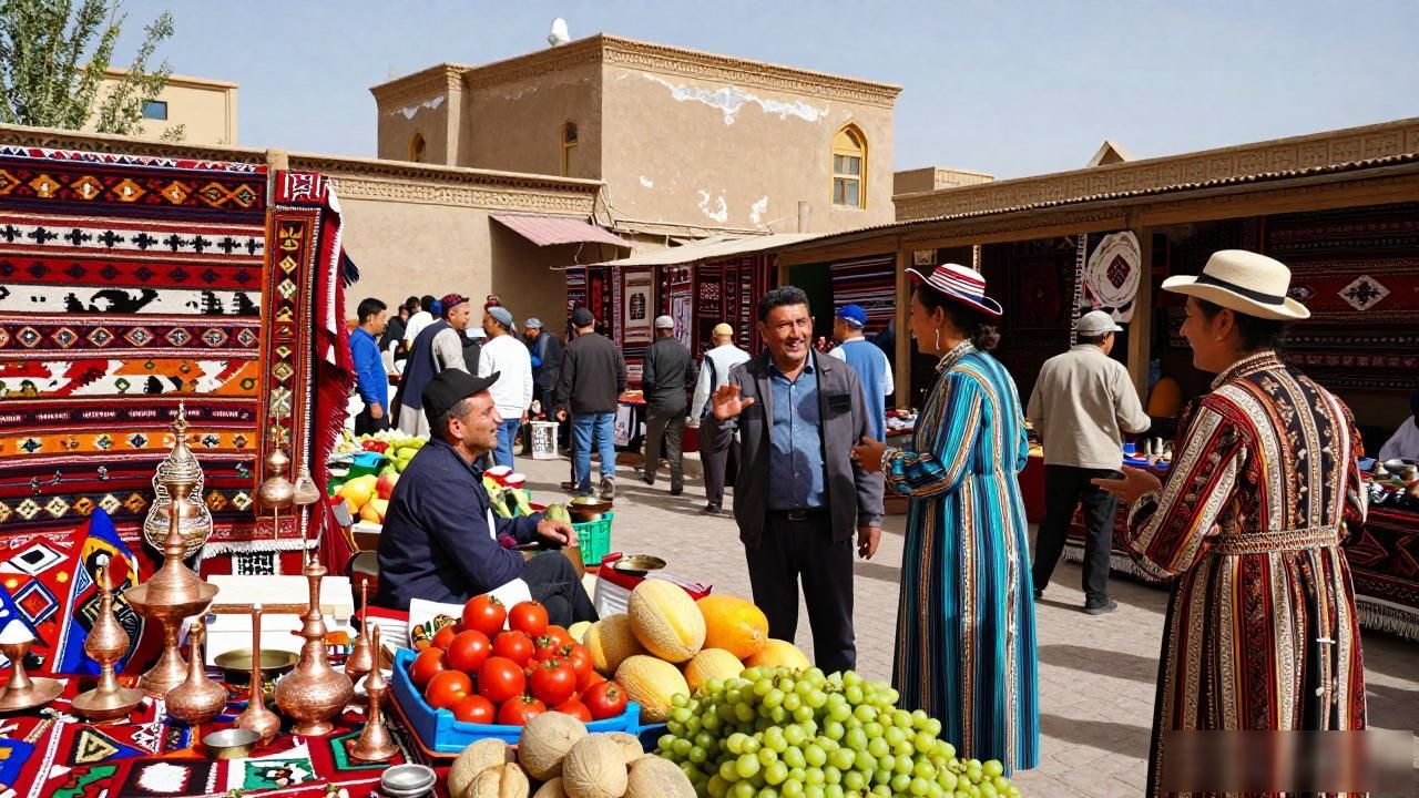 Sunday Bazaar Kashgar_Sunday Bazaar Kashgar_Sunday Bazaar Kashgar