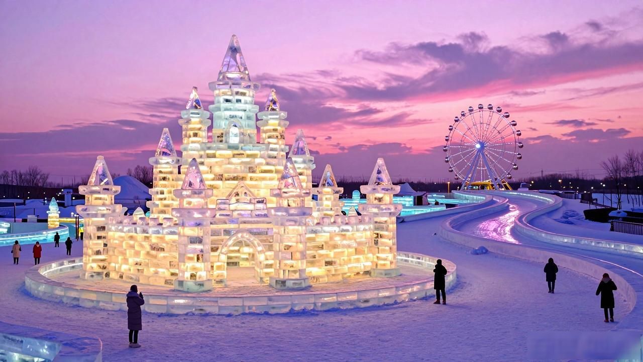 Harbin winter amusement park wonderland_Harbin winter amusement park wonderland_Harbin winter amusement park wonderland