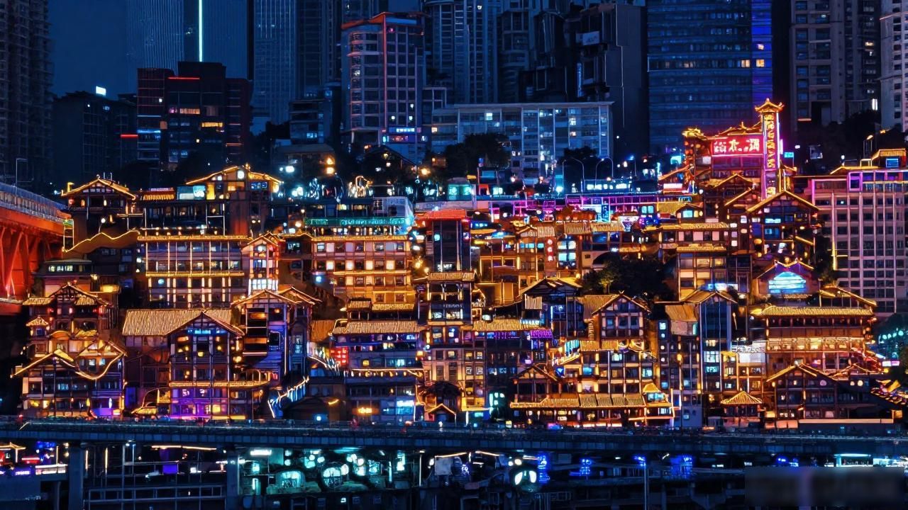 Cyberpunk architecture in Chongqing_Cyberpunk architecture in Chongqing_Cyberpunk architecture in Chongqing