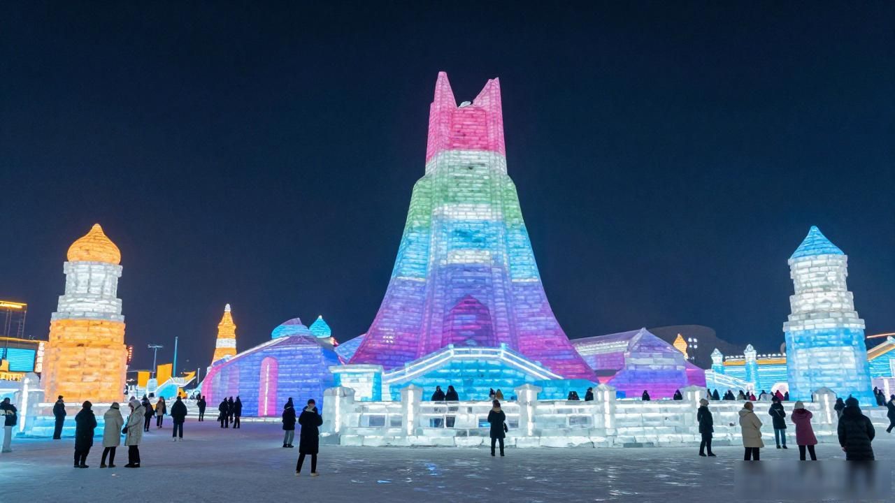 Harbin winter amusement park wonderland_Harbin winter amusement park wonderland_Harbin winter amusement park wonderland