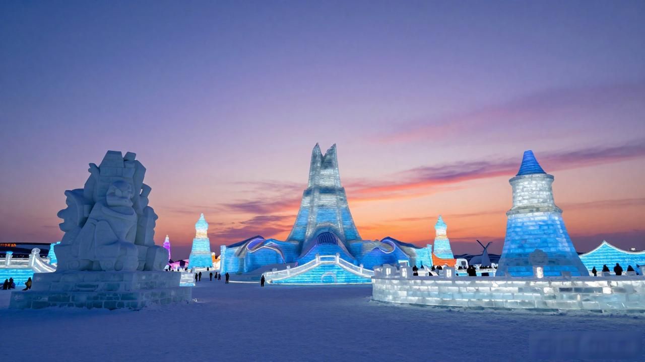 Harbin snow festival winter wonderland_Harbin snow festival winter wonderland_Harbin snow festival winter wonderland