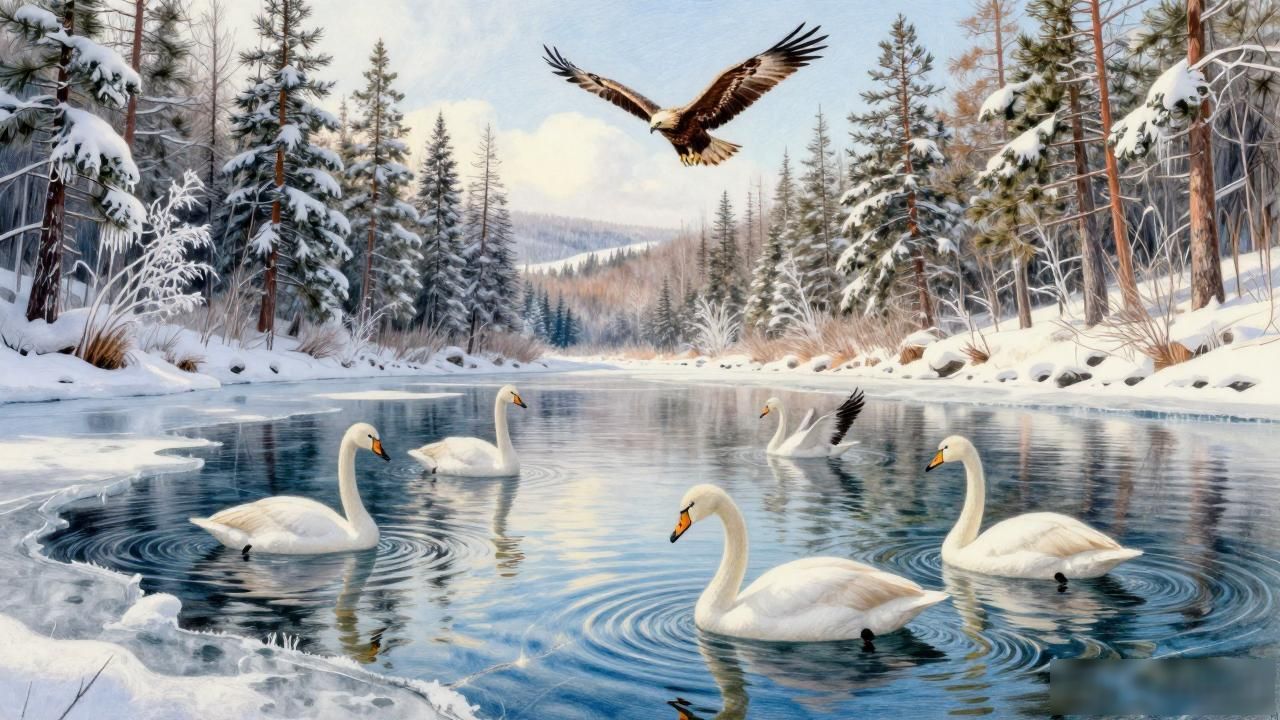 Harbin winter wildlife view_Harbin winter wildlife view_Harbin winter wildlife view
