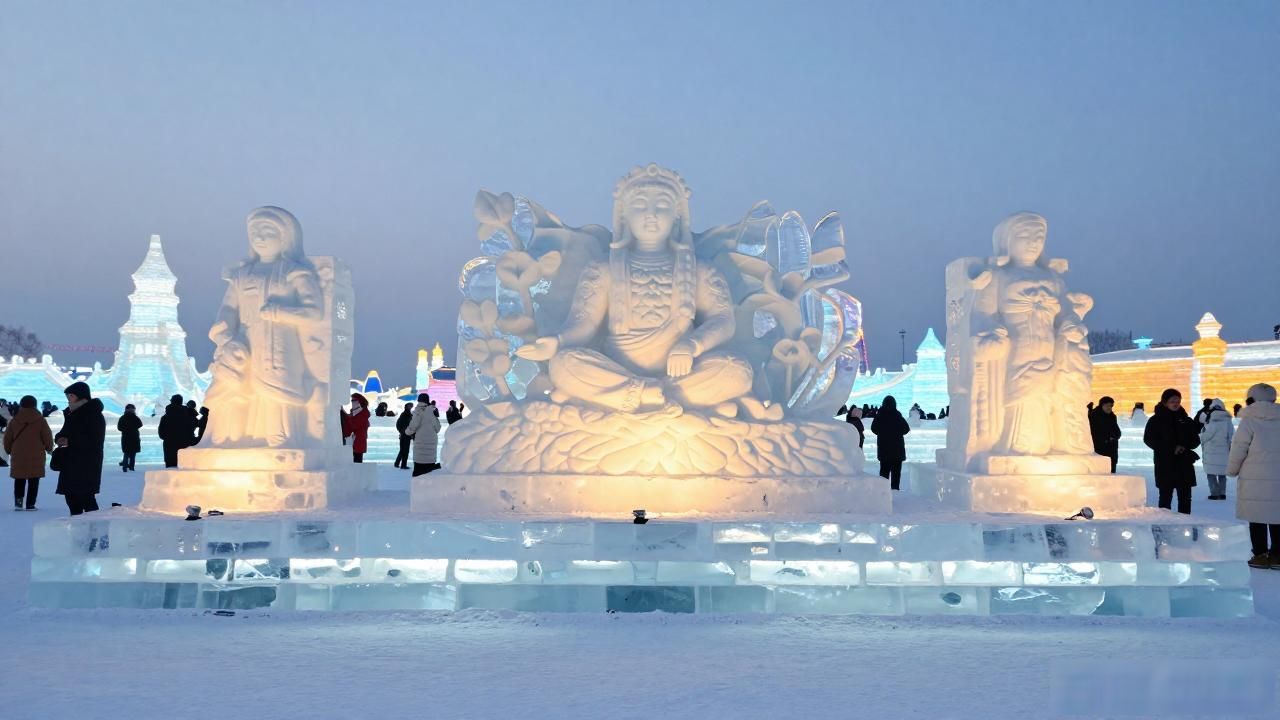 Harbin snow festival winter wonderland_Harbin snow festival winter wonderland_Harbin snow festival winter wonderland
