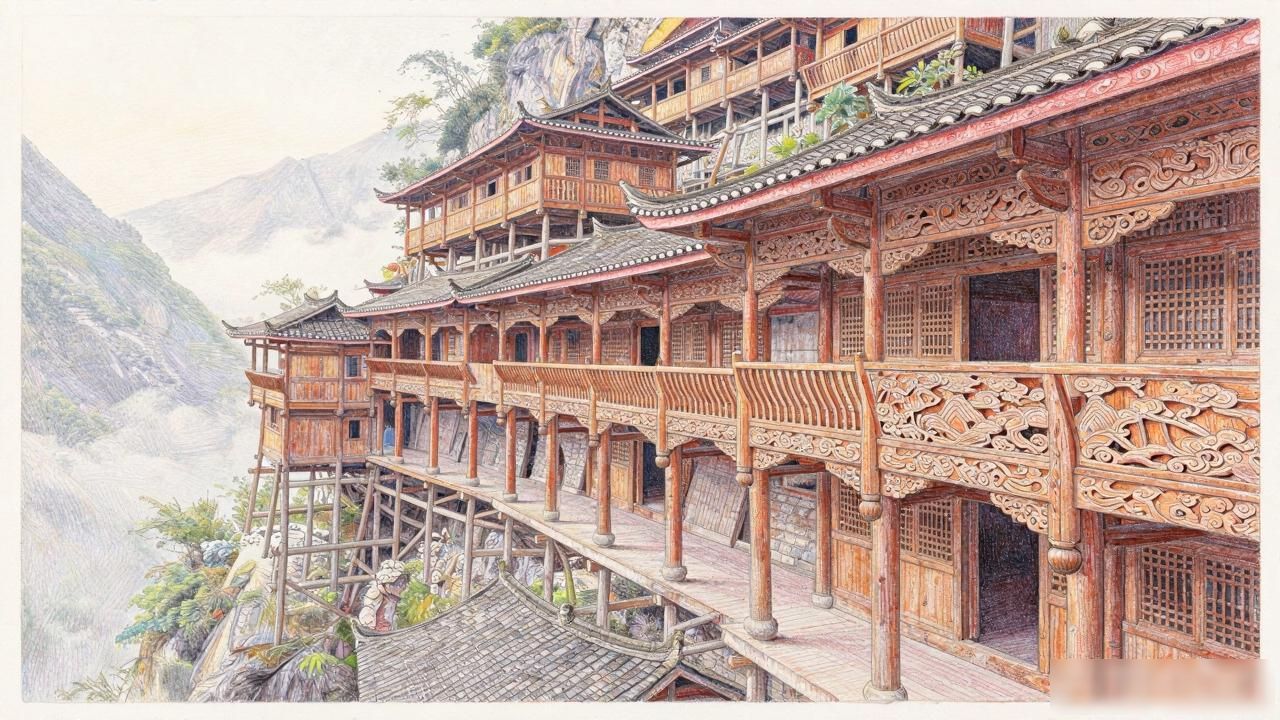 Old town architecture in China_Old town architecture in China_Old town architecture in China