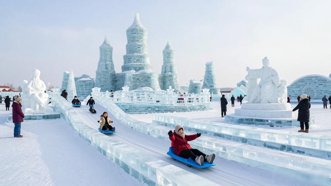Harbin winter amusement park wonderland_Harbin winter amusement park wonderland_Harbin winter amusement park wonderland