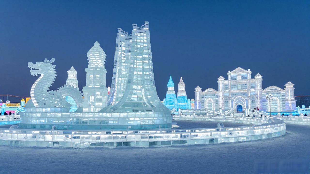 Harbin winter amusement park wonderland_Harbin winter amusement park wonderland_Harbin winter amusement park wonderland