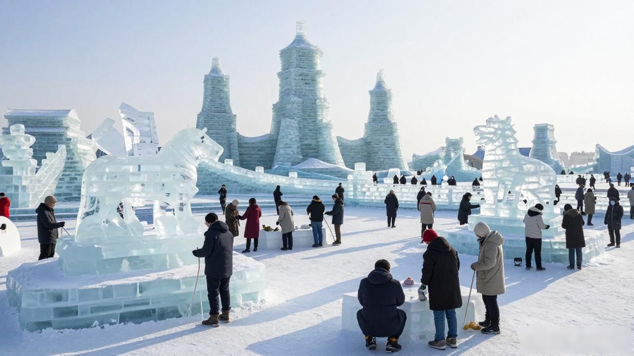 Winter wonderland Harbin_Winter wonderland Harbin_Winter wonderland Harbin