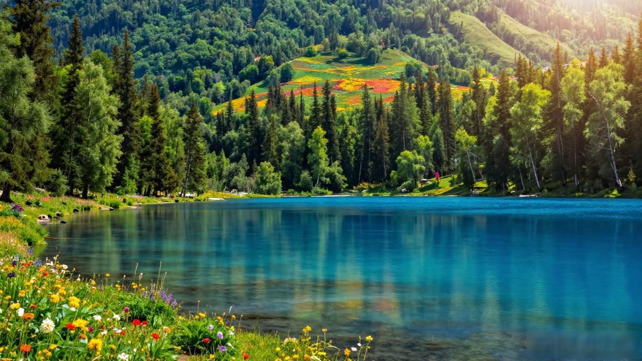 Kanas Lake China_Kanas Lake China_Kanas Lake China