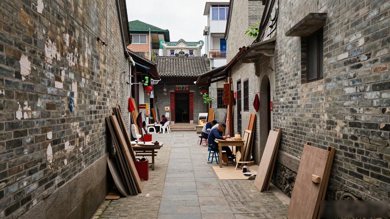 Old town alleys in China_Old town alleys in China_Old town alleys in China