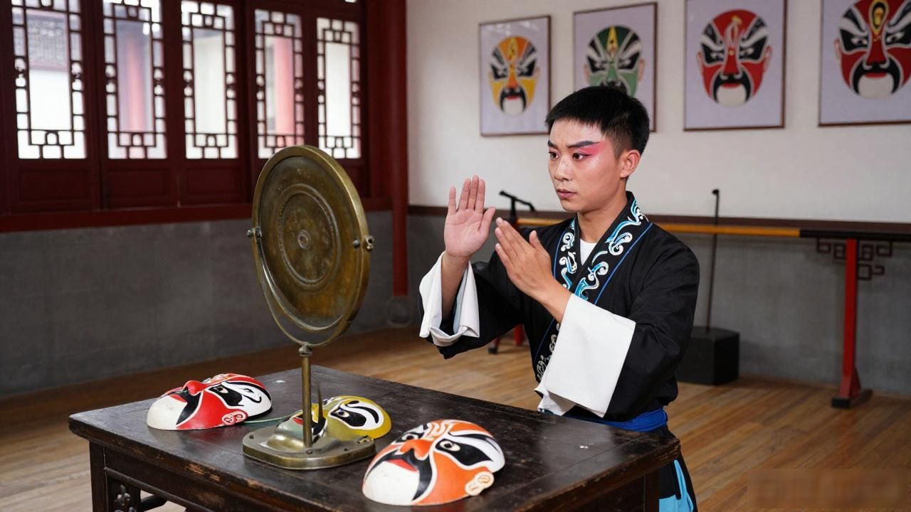 Sichuan Opera training_Sichuan Opera training_Sichuan Opera training