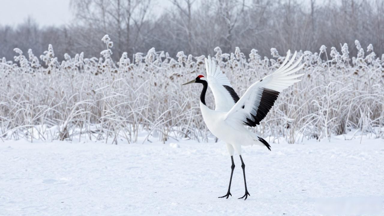 Harbin winter wildlife view_Harbin winter wildlife view_Harbin winter wildlife view