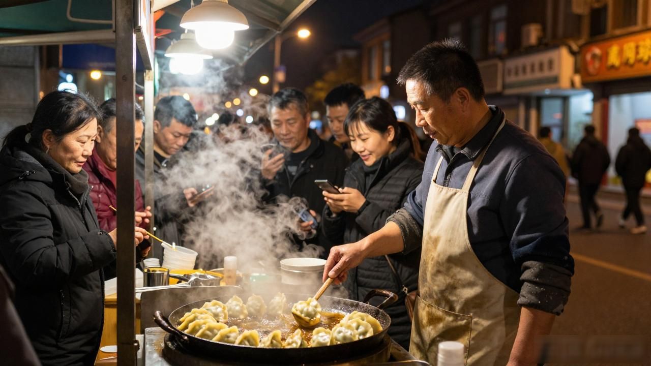 Street food stalls in China_Street food stalls in China_Street food stalls in China