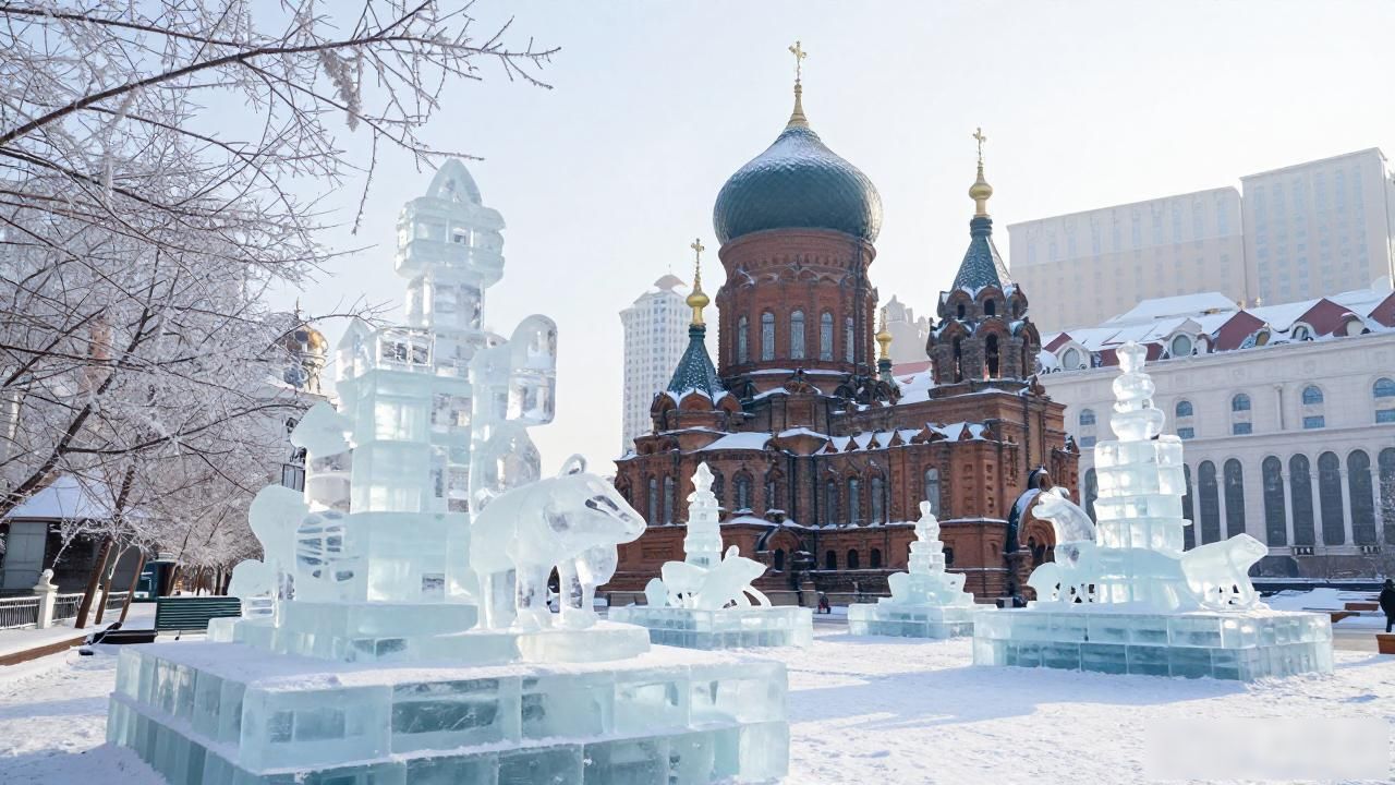 Harbin winter scenery_Harbin winter scenery_Harbin winter scenery
