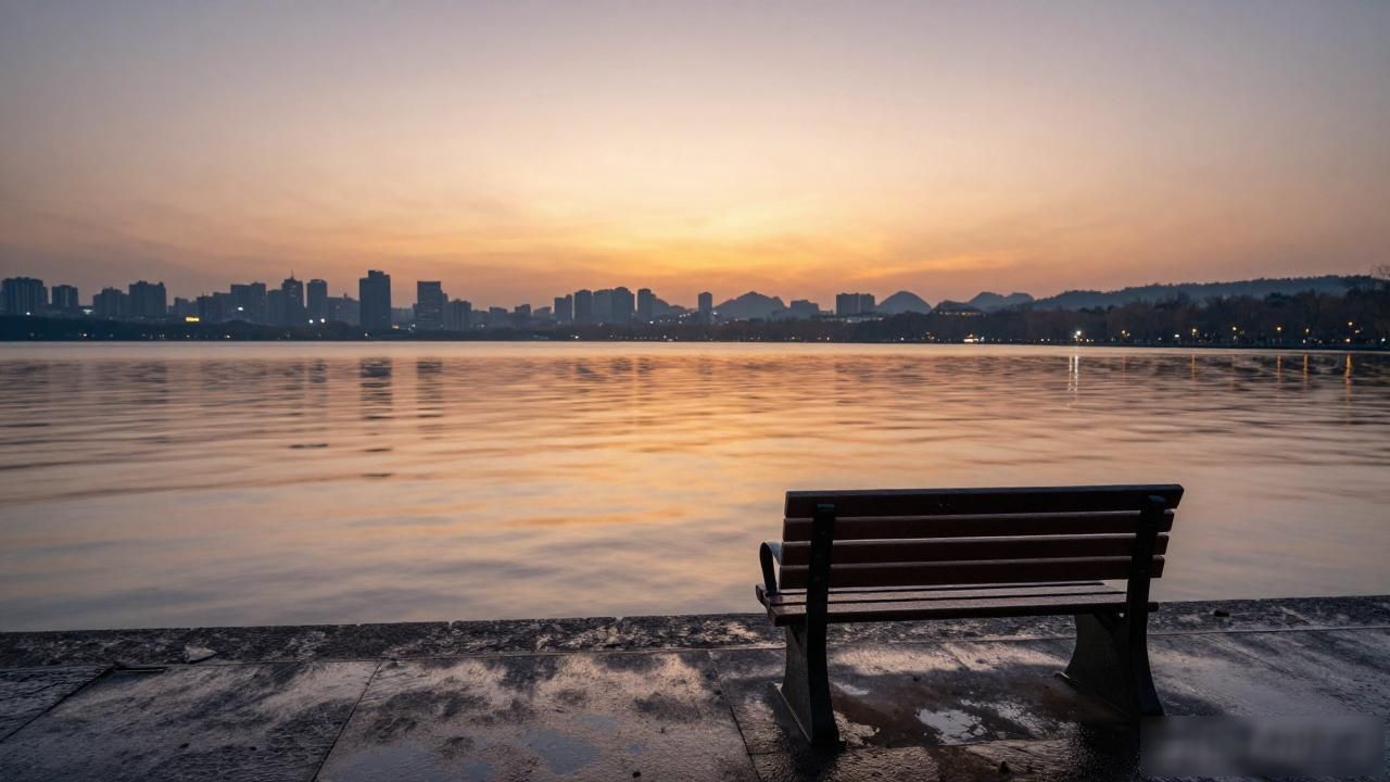 West Lake evening view_West Lake evening view_West Lake evening view