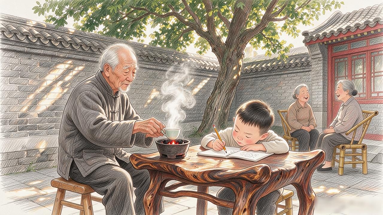 北京胡同手抄报_北京胡同三轮车图片_Beijing hutongs